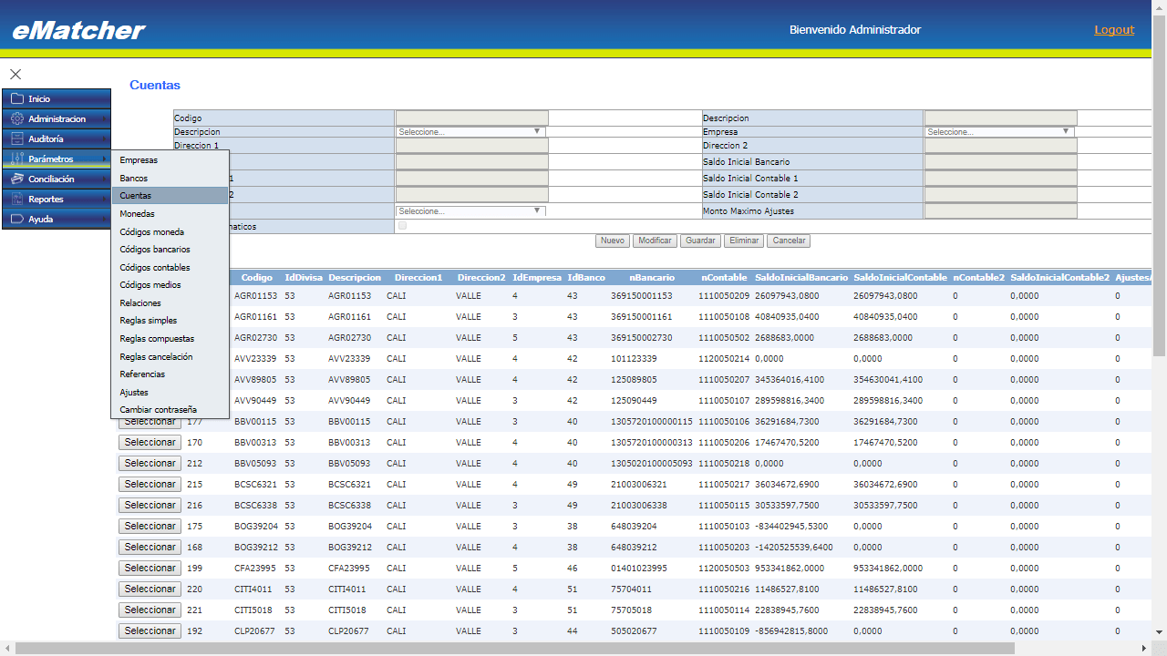 Conciliaciones bancarias automáticas